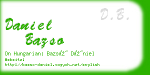 daniel bazso business card